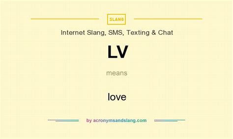 lv mean|lv meaning text.